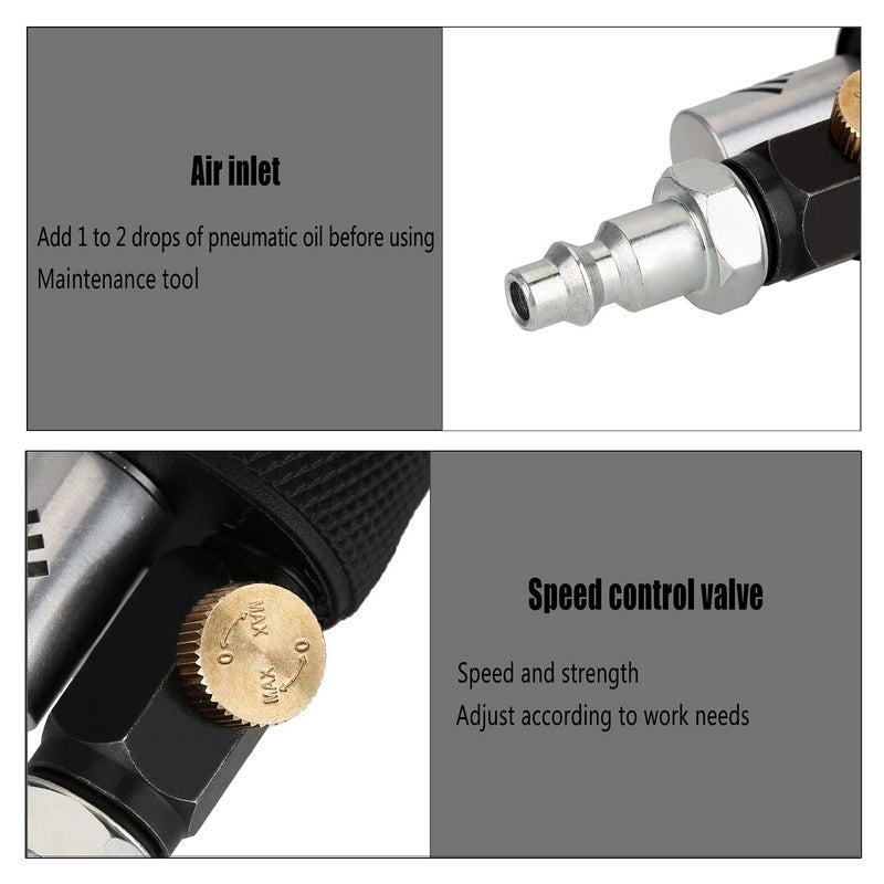 VALIANTOIN Valianto 2" 3" Mini Air Sander, Pneumatic Sander Random Orbital Eccentric Dual Action Polisher with M6 Thread Plate (2" and 3"),- Adjustable Airflow Valve - US Connector - Image 5